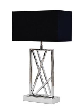 Elegancka srebrna podstawa lampy Truk. Lampa 41cm.