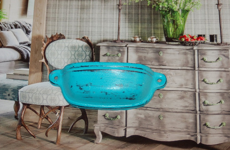 Turkusowy uchwyt do szuflady