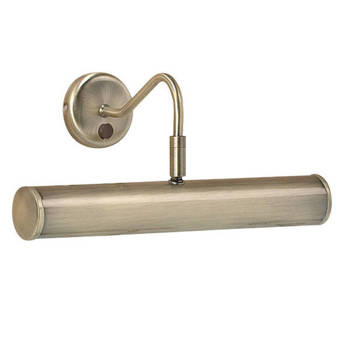 Galeryjka - kinkiet nadobrazowy  w antycznym mosiądzu Turner 2LT - Antique brass plate