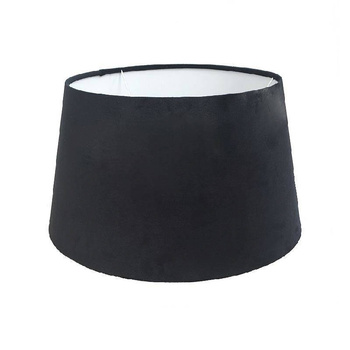 Klosz czarny welurowy 40cm - idealny na lampę stołową.