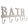 Żeliwny, solidny wieszak z napisem BATH. 6Y2279G
