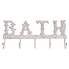 Żeliwny, solidny wieszak z napisem BATH. 6Y2279G