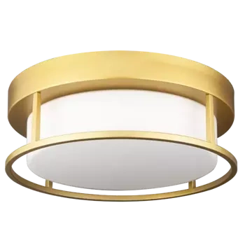 Złoty metalowy plafon z kloszem - Plafon WARSAW C02404AU