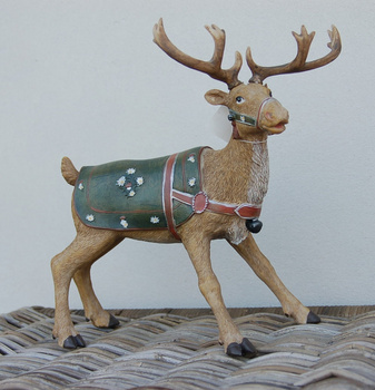 Świąteczna figurka - Jeleń. Poroże.