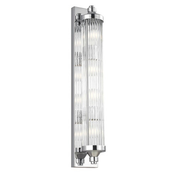 Srebrny łazienkowy kinkiet ścienny Paulson Feiss. FE/Paulson/W4