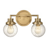 Złoty kinkiet QN-POPPY2-HB-BATH (IP44)