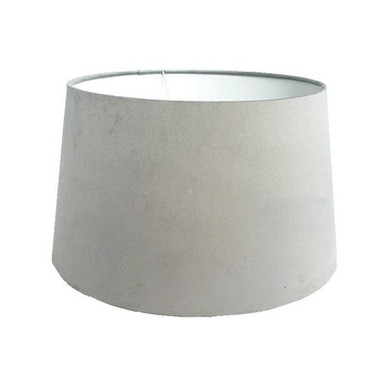 Klosz welurowy jasny szary 40cm - idealny na lampę stołową.