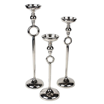 Srebrny świecznik Ring S-ka