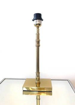 Złota stołowa lampa Solent M-ka