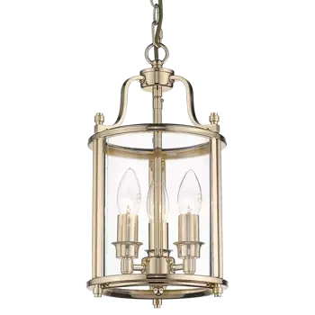 Złota lampa wisząca NEW YORK P03875AU -złota klatka