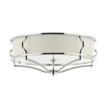 Srebrny chromowany sufitowy plafon Stesso PL Cromo M