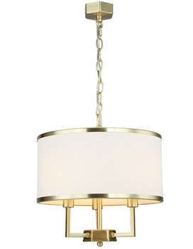 Złota satynowa lampa z abażurem Casa old gold s Orlicki