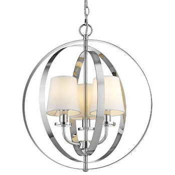 Elegancka srebrna lampa kula- Berlin  P03967CH
