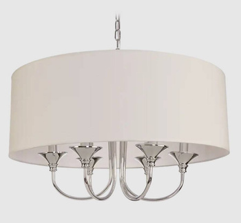 Lampa wisząca z białym kloszem ABU DHABI P06512WH