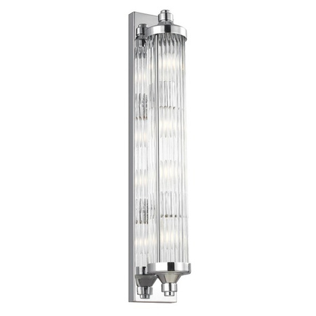 Srebrny łazienkowy kinkiet ścienny Paulson Feiss. FE/Paulson/W4