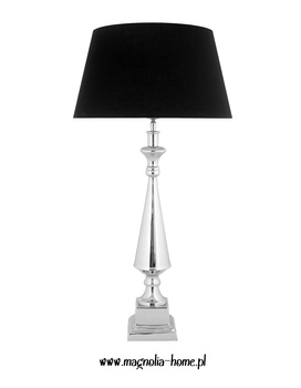 Elegancka, srebrna podstawa lampy ROLO H60cm