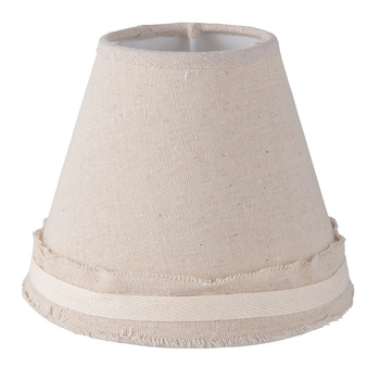 Mały romantyczny beżowy abażur 6LAK0422 na lampkę, żyrandol, kinkiet na gwint E27