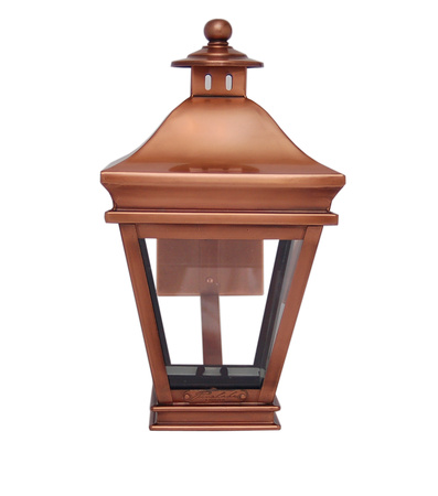 Latarnia ścienna Colmore. Nikiel. Kolor miedź.