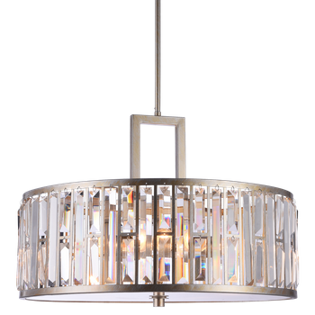 Lampa P05134CP. Srebrno złoty żyrandol KYIV.