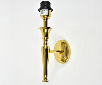 Złoty, ścienny, efektowny  kinkiet  Wiktoria.