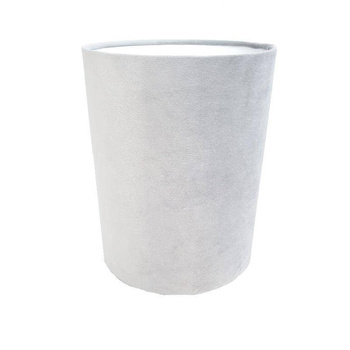 Szary abażur welurowy szary VELOUR Light GREY 20cm - styl nowojorski