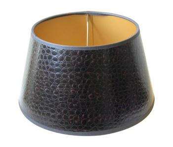 Klosz 20cm Kaiman brown ze złotym środkiem.