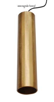 Złota lampa tuba -idealna nad wyspę, ladę, bar.