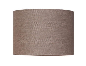 Cylindryczny klosz Livigno; szary o strukturze lnu. Walec. średnica: 30cm