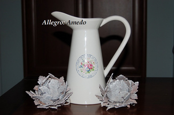 Gustowny, porcelanowy dzban  łazienkowy Clayre & Eef