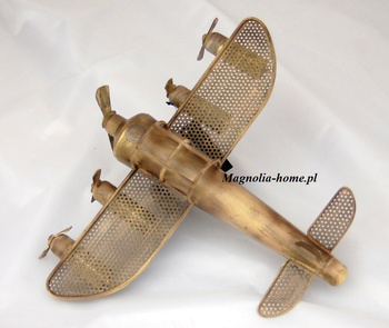 Samolot - męski gadget. Industrialna dekoracja pokoju.