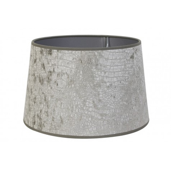 Chelsea. klosz na kinkiet. Srebrny aksamit a'la skóra krokodyl 20cm