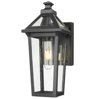 Czarna latarnia -kinkiet zewnętrzny ZURICHW01609BK Evolution Home