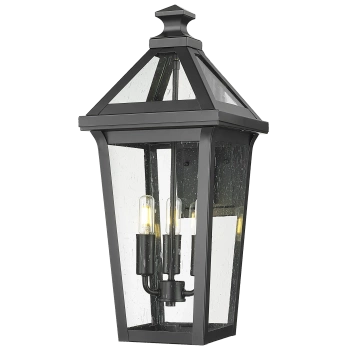 Czarna latarnia -kinkiet zewnętrzny ZURICH W03616BK  Evolution Home