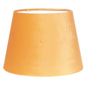 Elegancki welurowy miodowy abażur. Klosz kolor: ochra 20cm. 