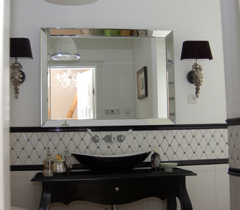 Eleganckie proste lustro 120*80cm - Fazowana rama