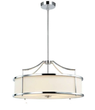 Srebrna  lampa z abażurem Stanza  stanza-cromo-m Orlicki 