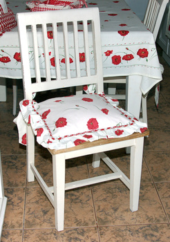 Poszewka na poduszkę na krzesło w maki- Co25 Clayre&Eef. 