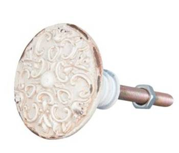 Metalowa ornamentowa gałka Clayre&Eef 63627