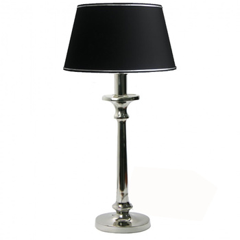 Niklowana lampa stołowa 60cm- Alabama