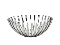 Srebrna, nowoczesna patera. Misa Adak 35cm