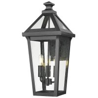 Czarna latarnia -kinkiet zewnętrzny ZURICH W03616BK Evolution Home