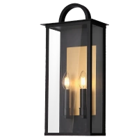 Lampa Zewnętrzna - latarnia. Kinkiet MALIBU W02548BK