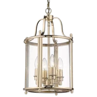 Złota Lampa - klatka wisząca NEW YORK P04882AU