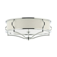 Srebrny chromowany sufitowy plafon Stesso PL Cromo M