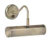 	Galeryjka - kinkiet nadobrazowy  w antycznym mosiądzu Turner  - 23cm