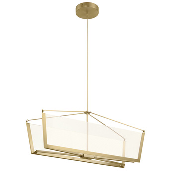 Złota lampa LED Calters QN-CALTERS-P-M-CG
