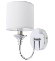 Kinkiet Abu Dhabi W01837WH z białym kloszem.