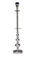 Srebrna lampa stołowa Caro. Kule. Nikiel