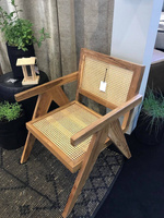 Belldeco - krzesło drewniane tekowe z ratanem Bari CMV05